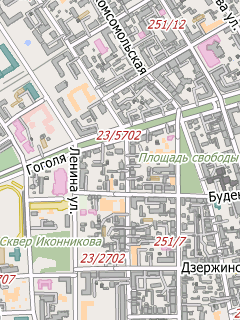 Карта Бреста с номерами домов